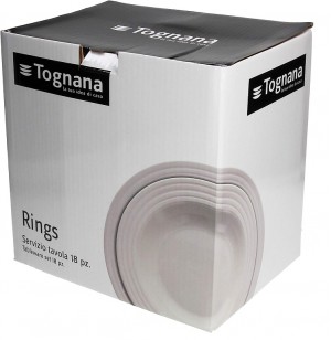 Tognana - Rings étkészlet 18 részes fehér